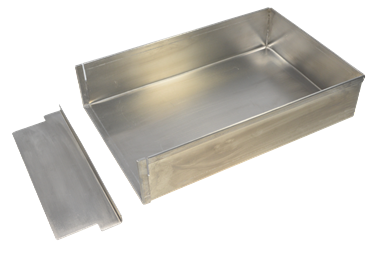 Blacha cuk. aluminiowa 30x20x7cm - zamykana + zamknięcie